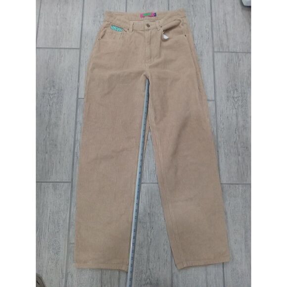 Retro Empyre Pants Womens 5 Brown Tori Baggy Hip Hop Skate Y2K Corduroy - Picture 3 of 10
